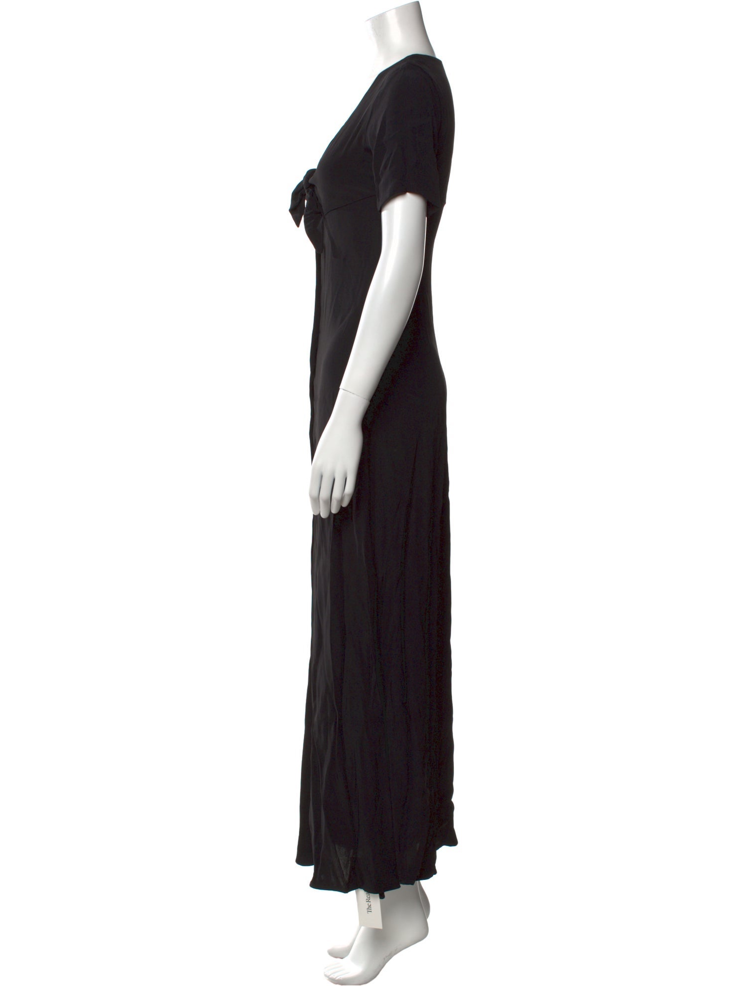 Staud V-Neck Long Dress