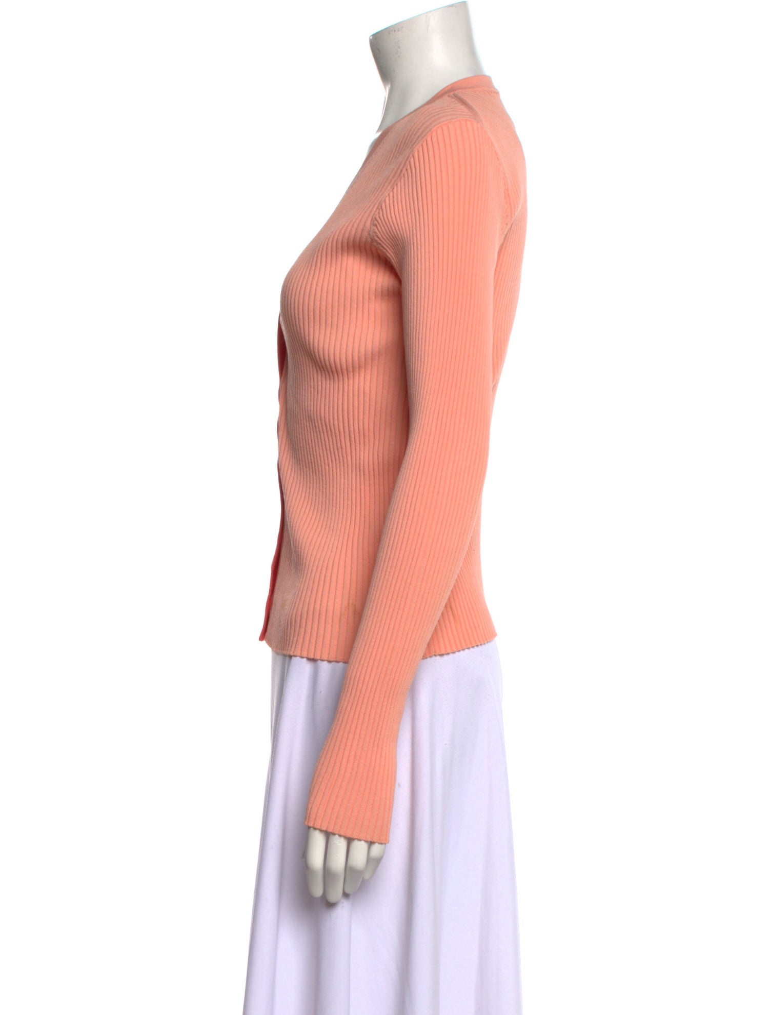 Staud Colorblock Pattern V-Neck Top