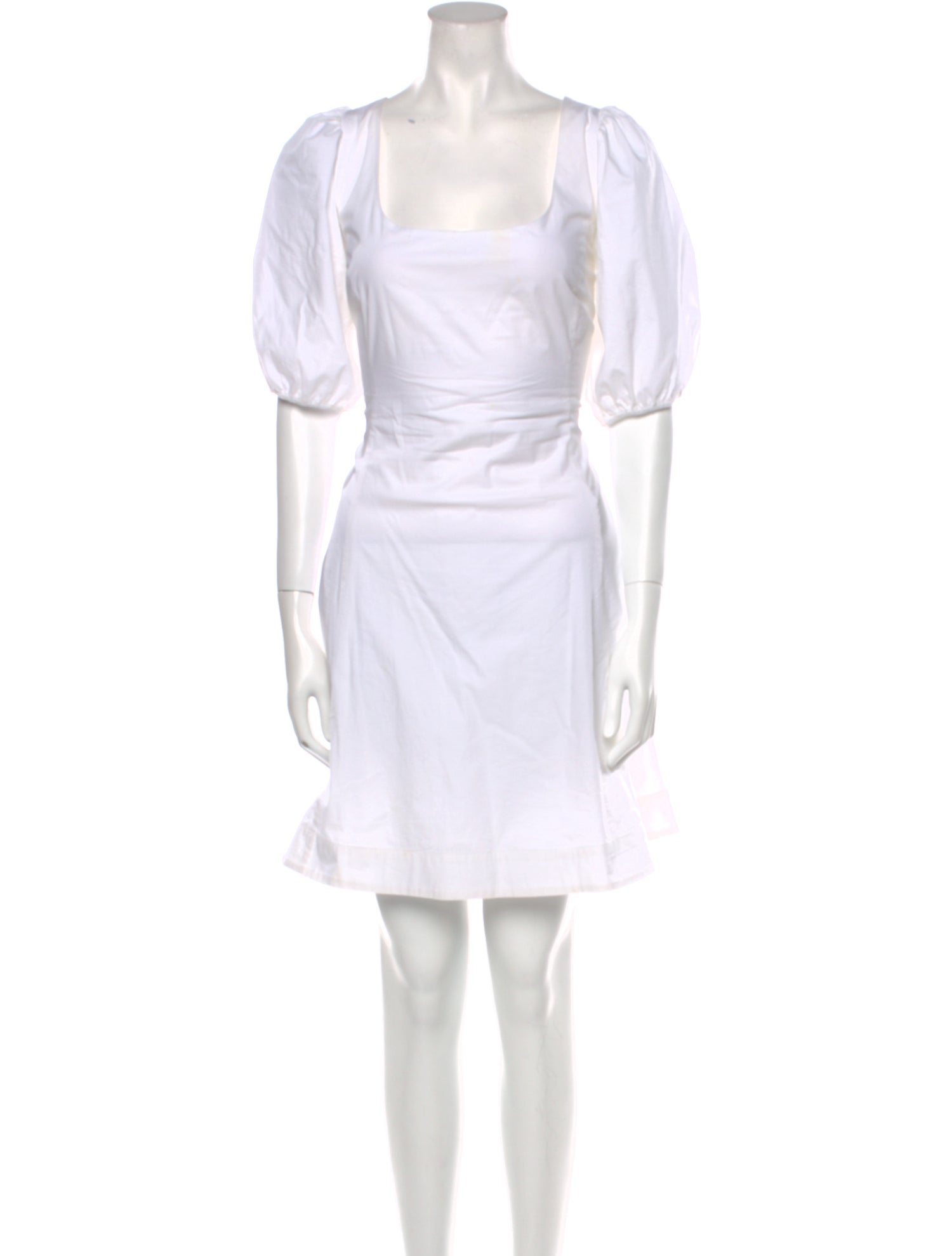 Staud Square Neckline Mini Dress