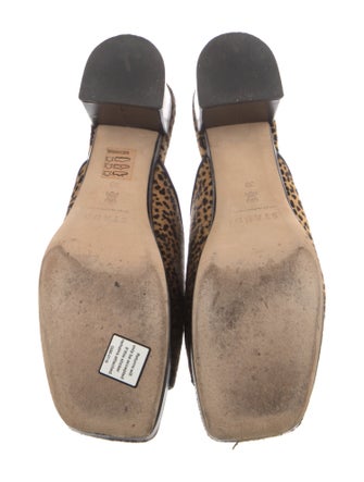 Staud Ponyhair Animal Print Slides