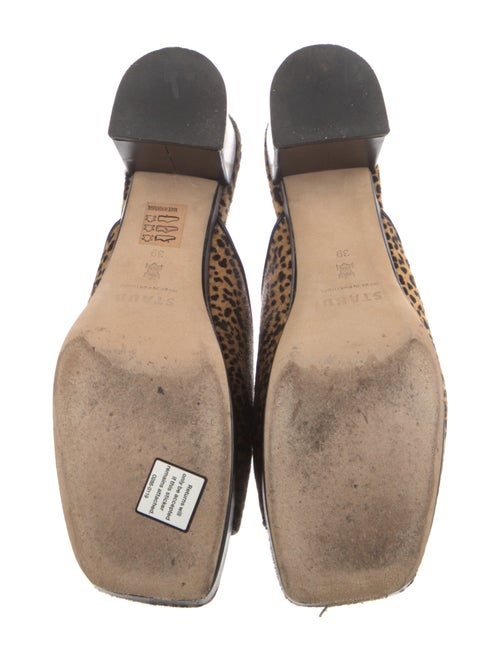 Staud Ponyhair Animal Print Slides