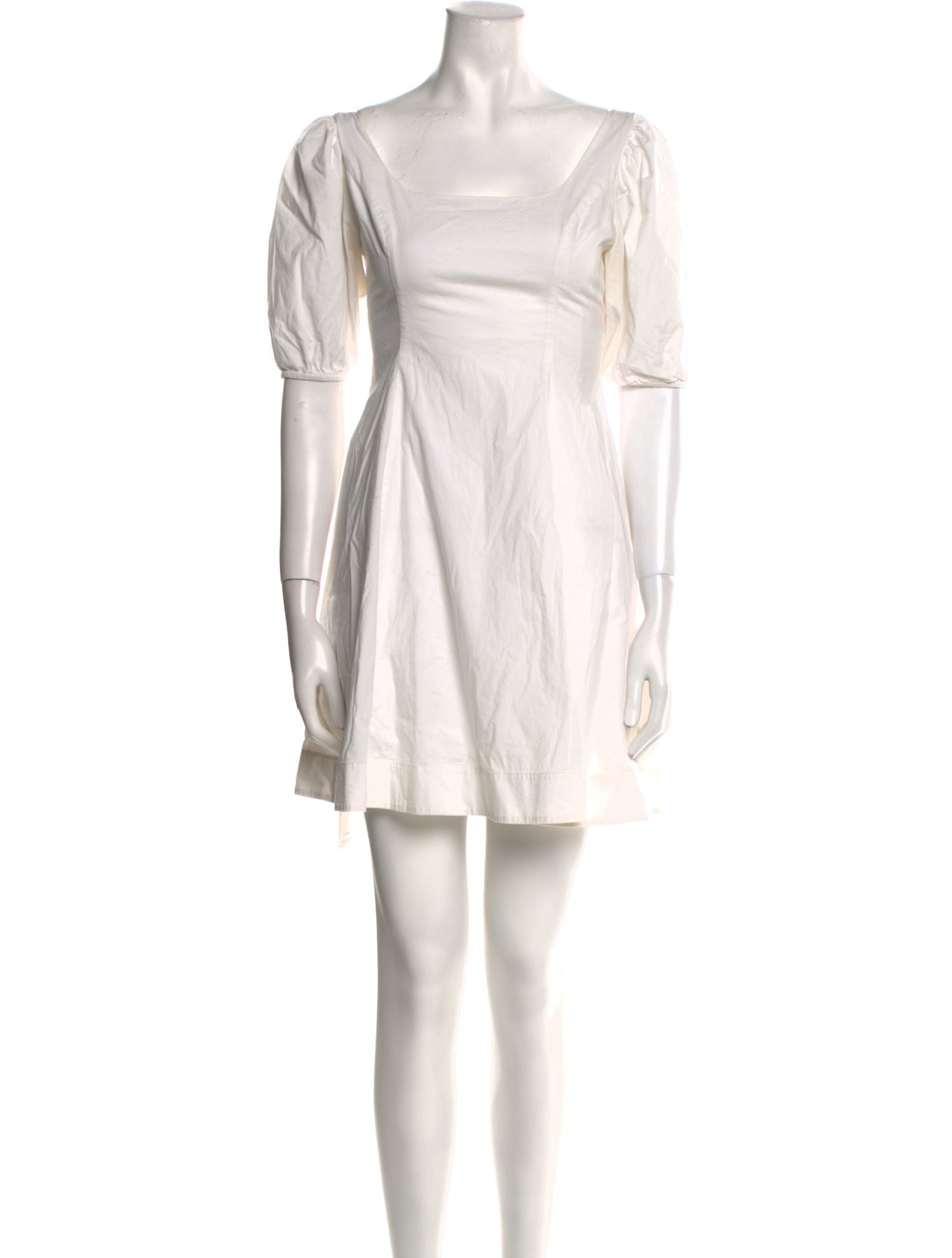 Staud Square Neckline Mini Dress