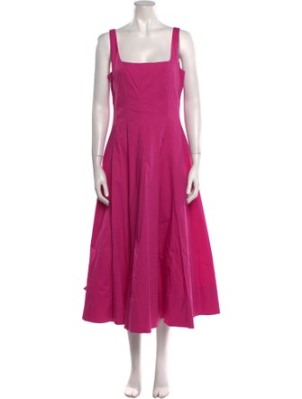 Staud Square Neckline Long Dress