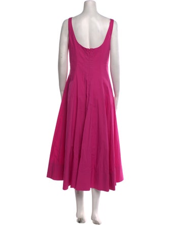 Staud Square Neckline Long Dress