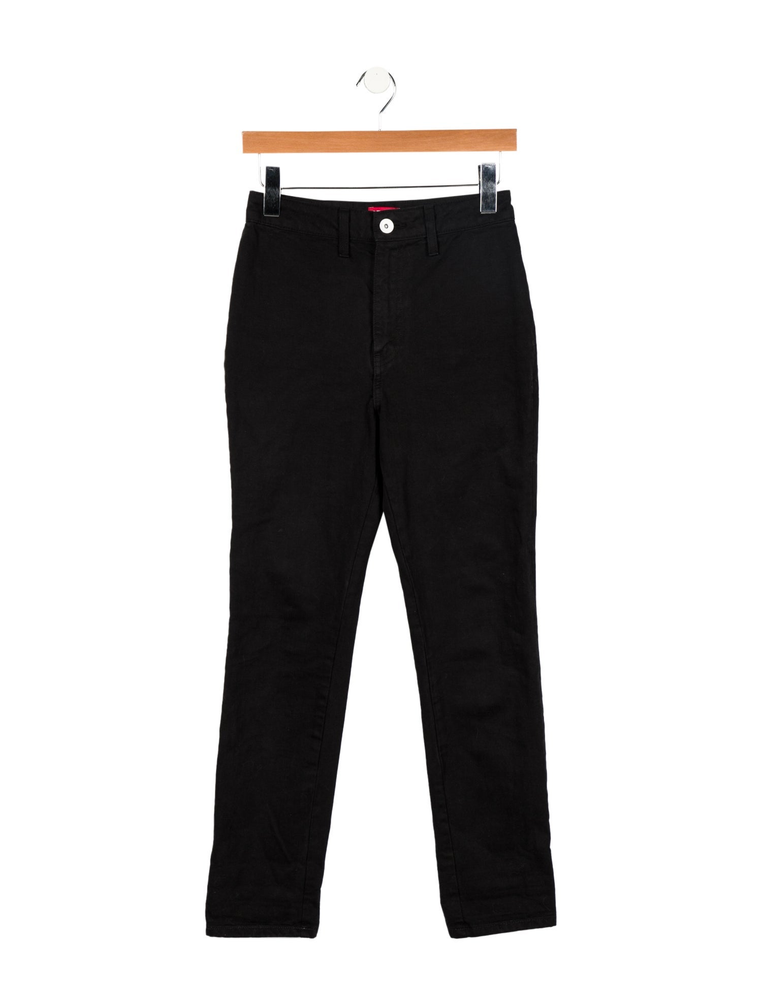 Staud High-Rise Straight Leg Jeans