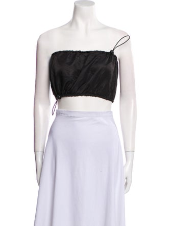 Staud Strapless Crop Top
