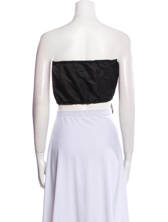 Staud Strapless Crop Top