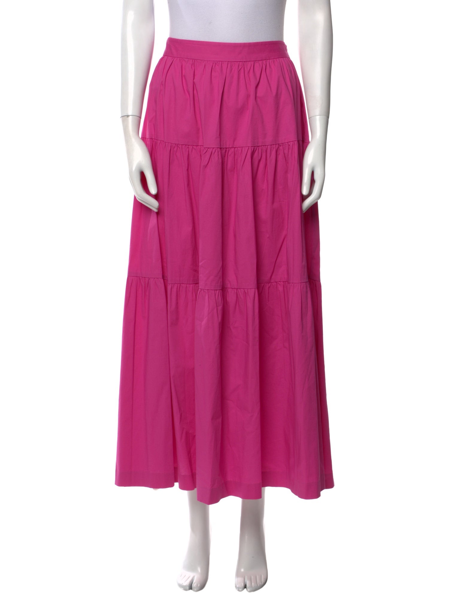 Staud Ruffle Embellishment Midi Length Skirt