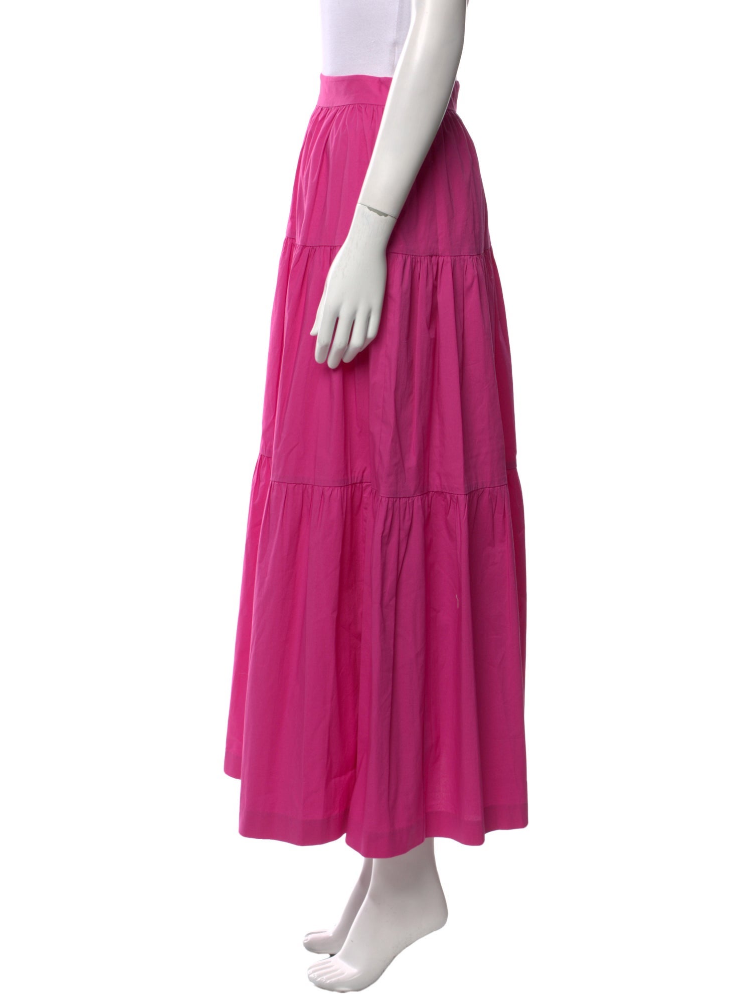 Staud Ruffle Embellishment Midi Length Skirt