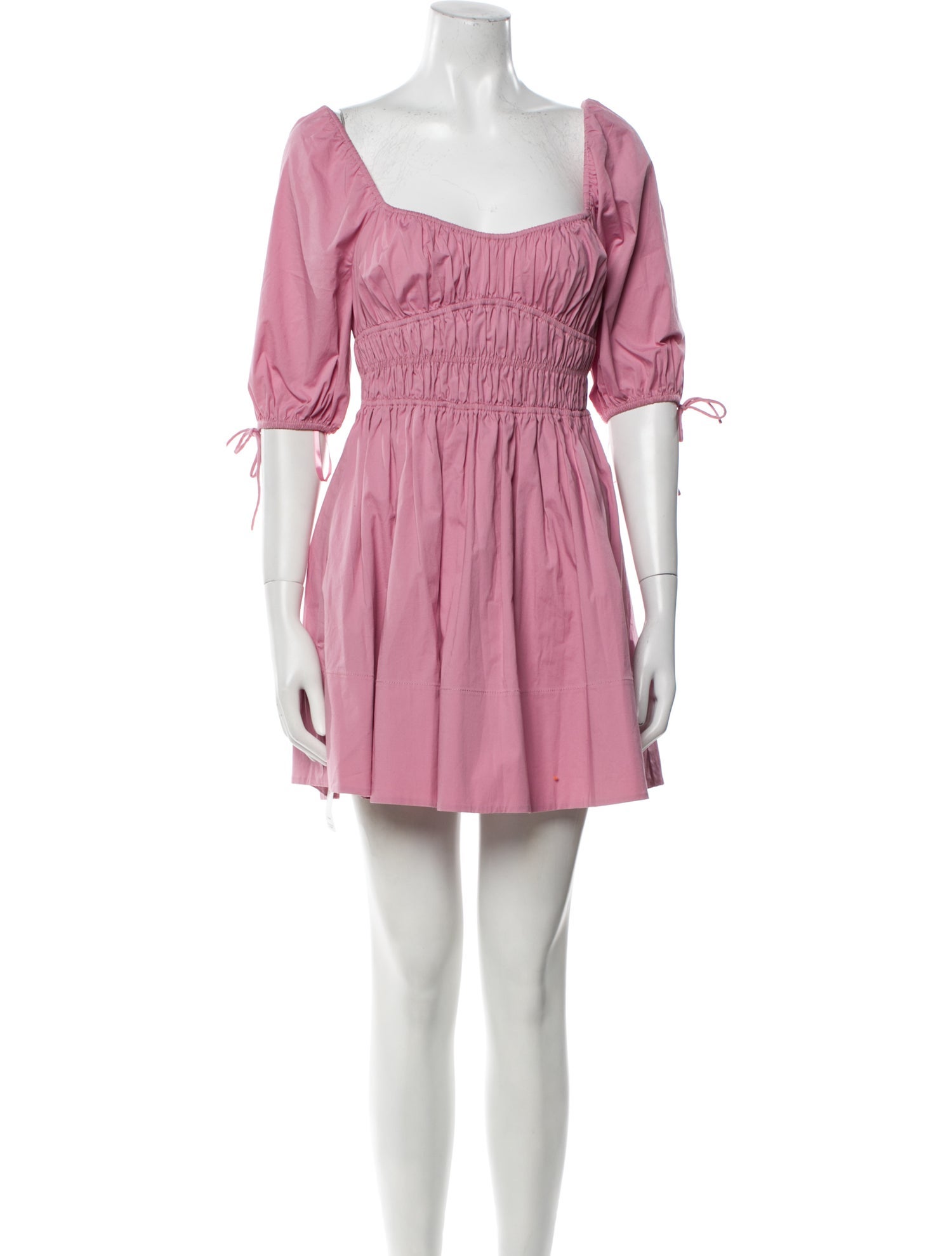 Staud Square Neckline Mini Dress