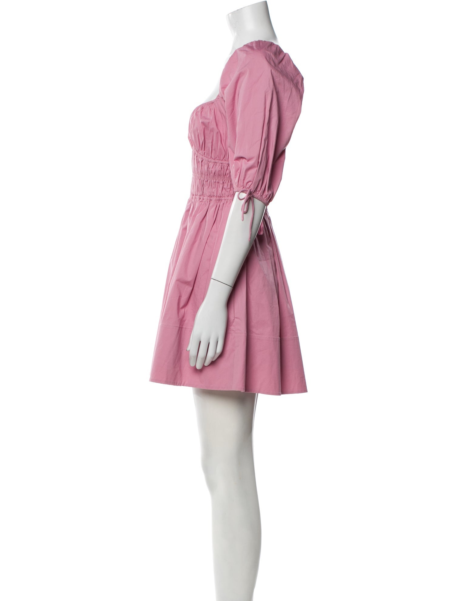 Staud Square Neckline Mini Dress