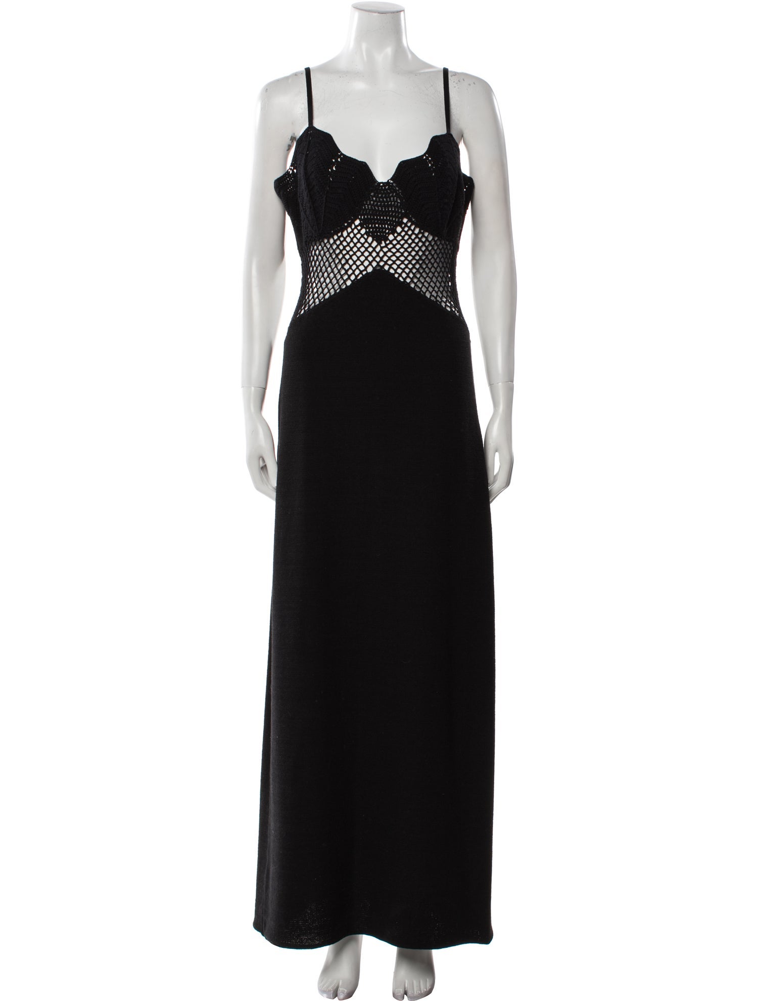 Staud V-Neck Long Dress
