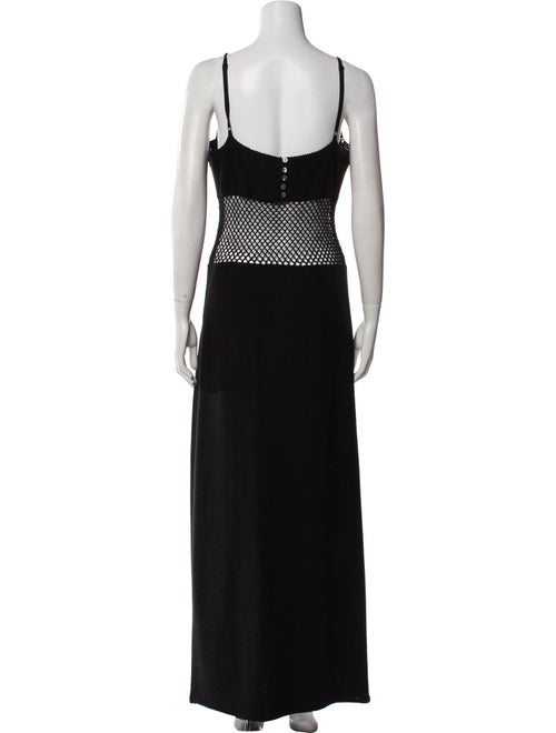 Staud V-Neck Long Dress