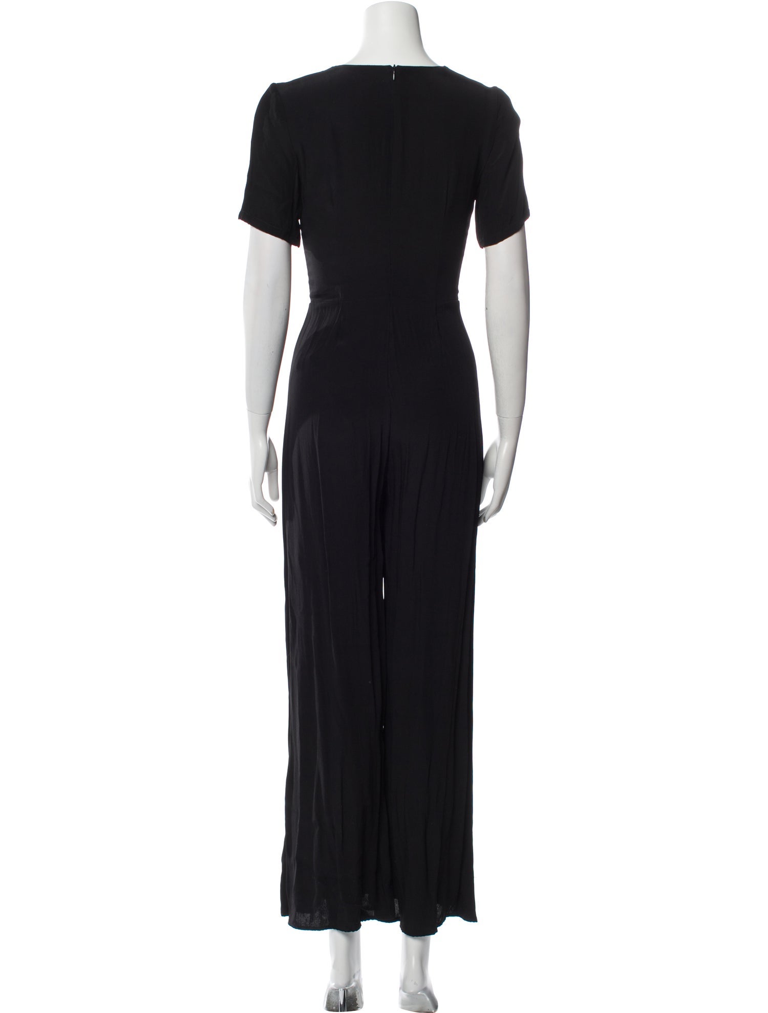 Staud Plunge Neckline Jumpsuit