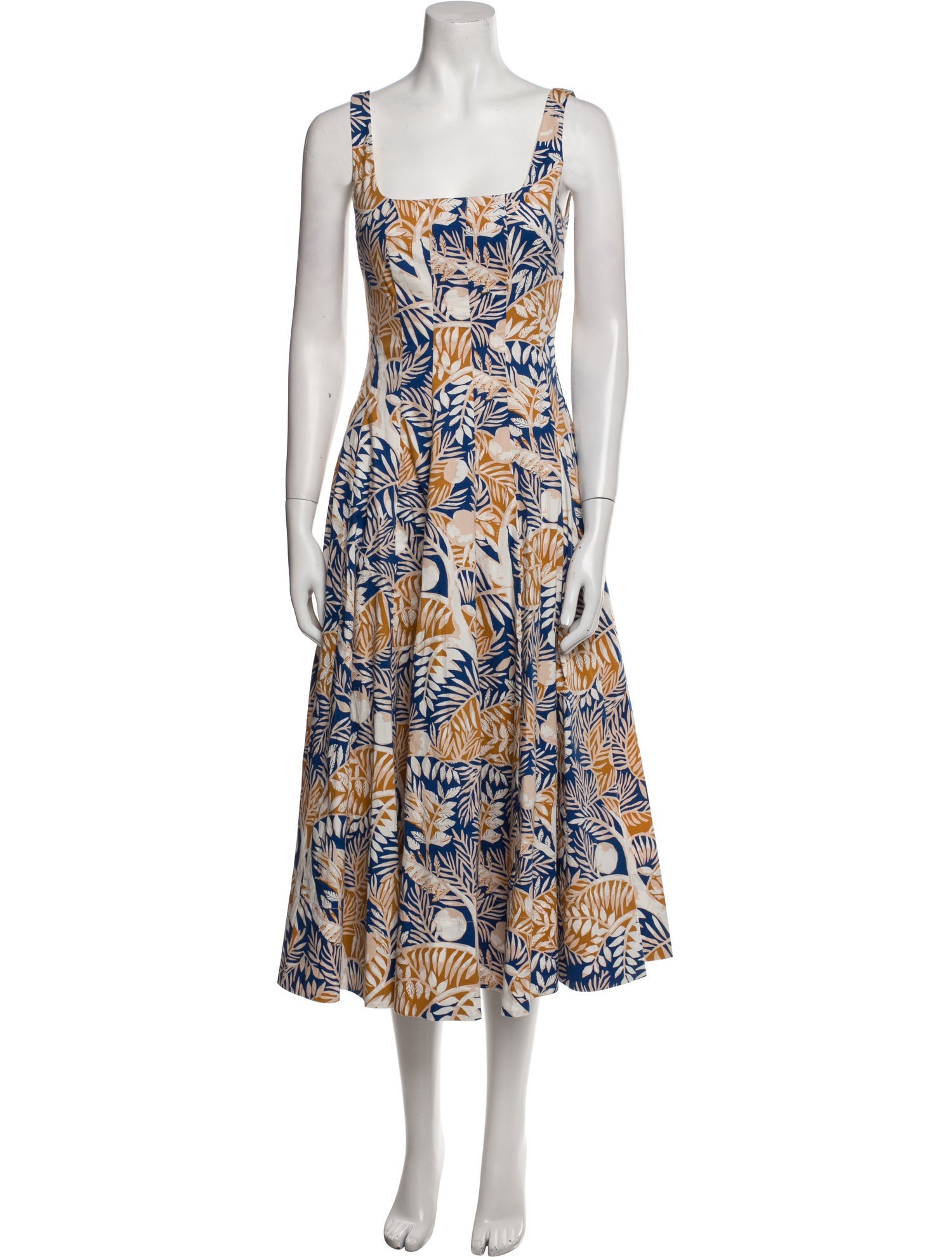 Staud Printed Long Dress