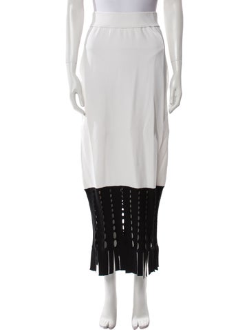 Staud Skirts Eyelet Trim Midi Length Skirt XS