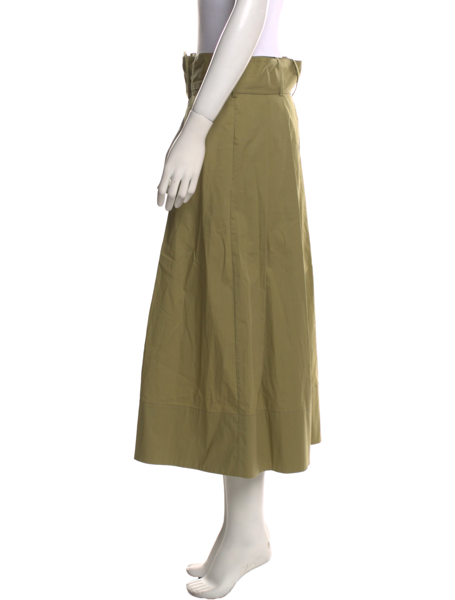 Staud Pleated Accents Midi Length Skirt w/ Tags