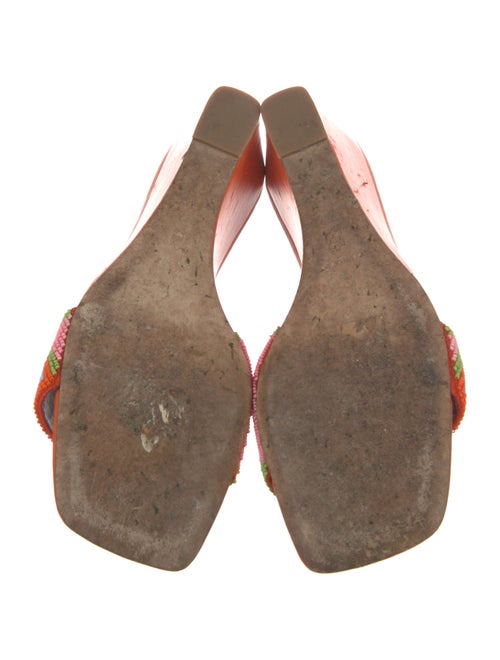 Staud Leather Printed Slides