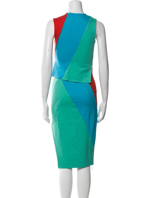 Staud Colorblock Pattern Skirt Set