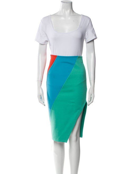 Staud Colorblock Pattern Skirt Set