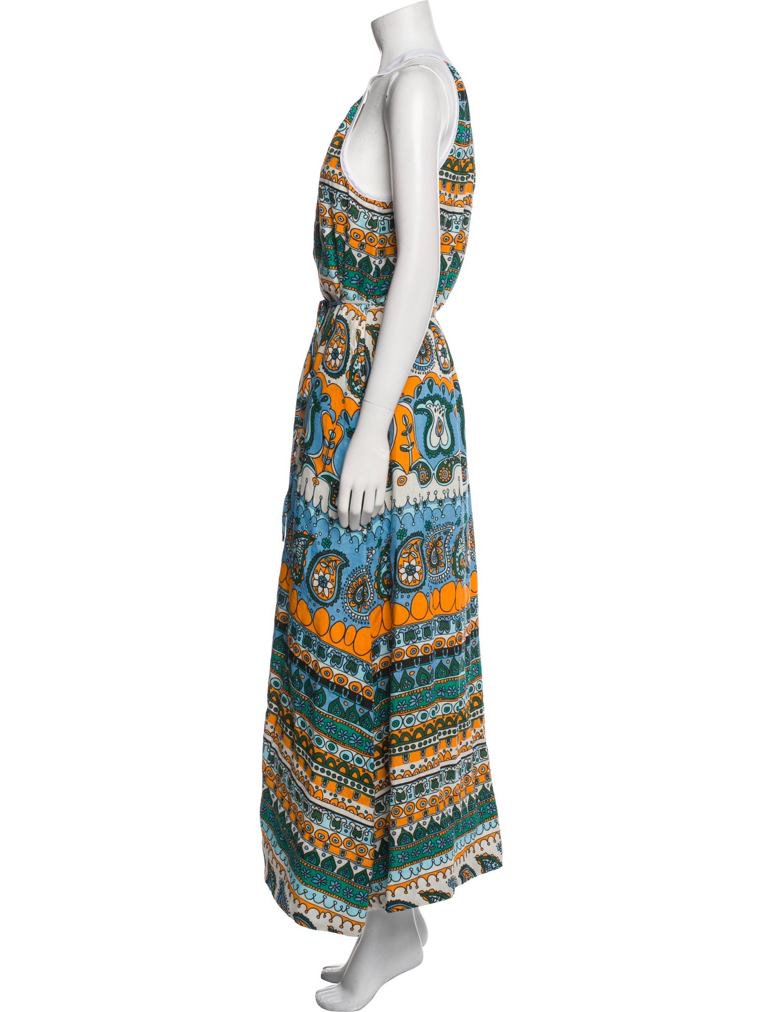 Staud Linen Long Dress