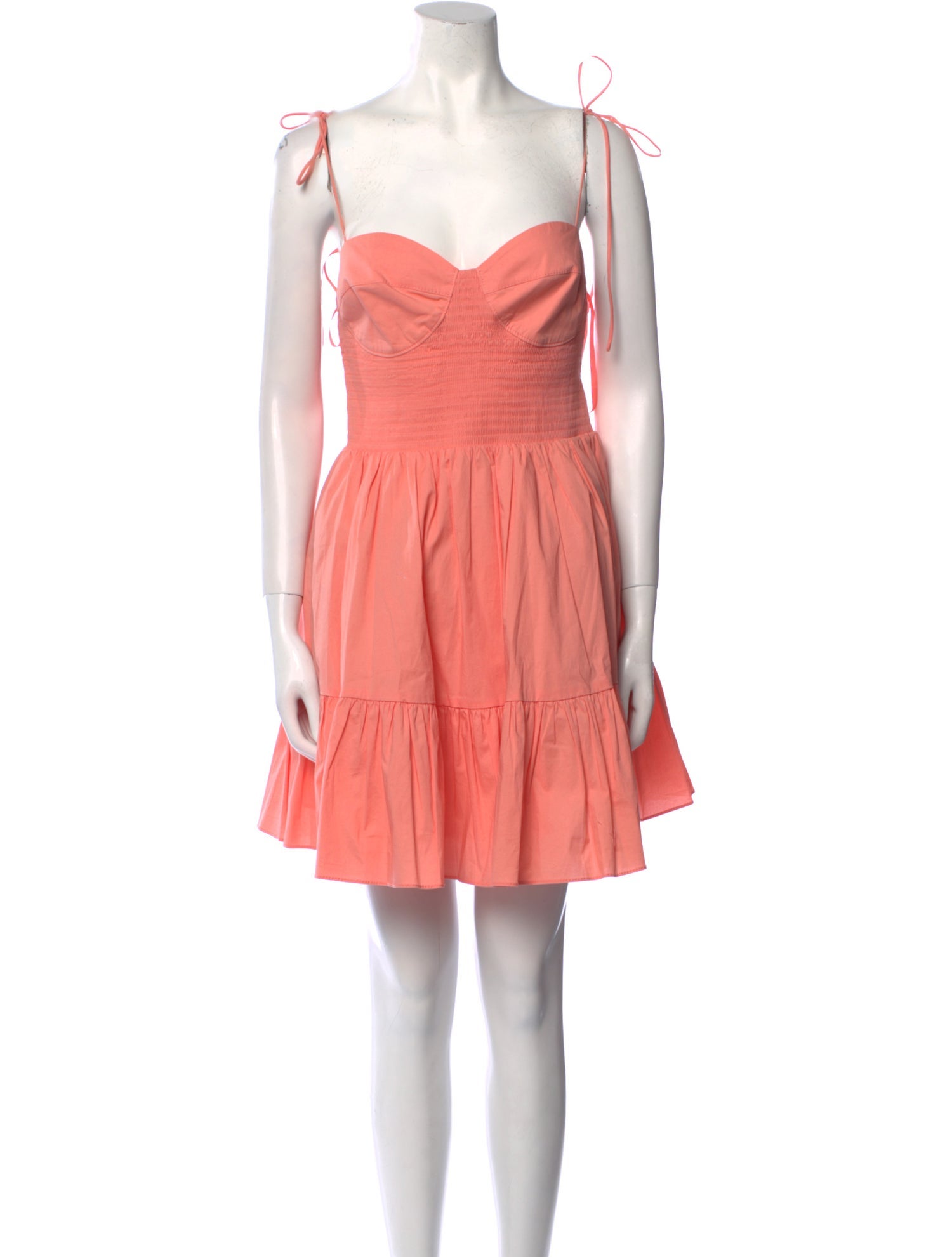 Staud Square Neckline Mini Dress