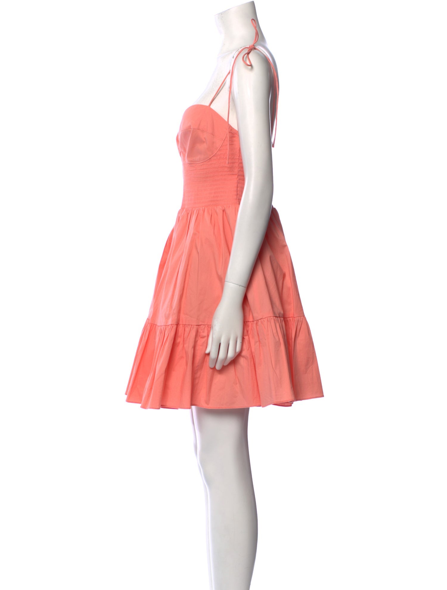 Staud Square Neckline Mini Dress