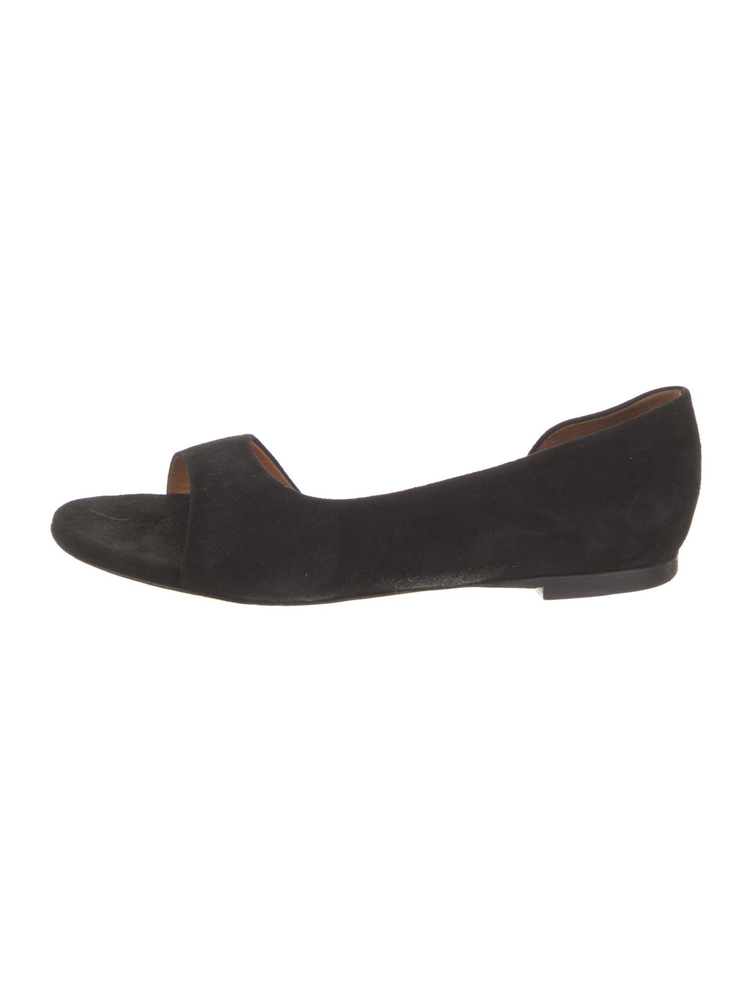 Staud Suede D'Orsay Flats