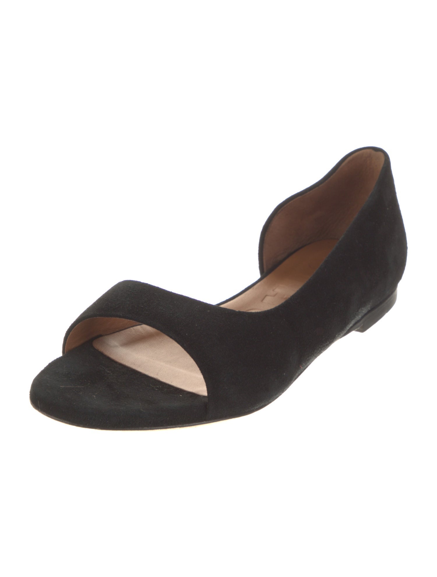 Staud Suede D'Orsay Flats