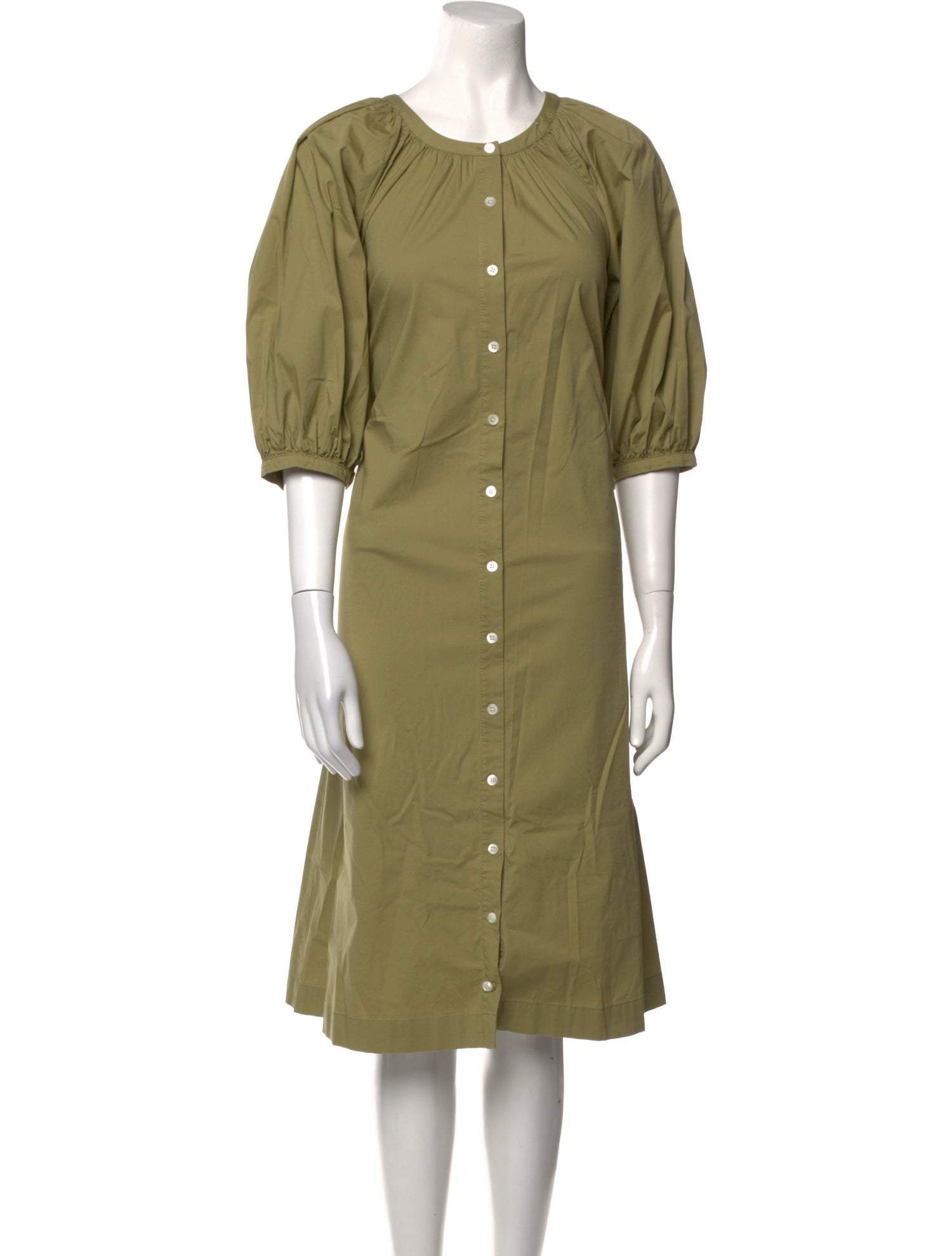 Staud Crew Neck Midi Length Dress