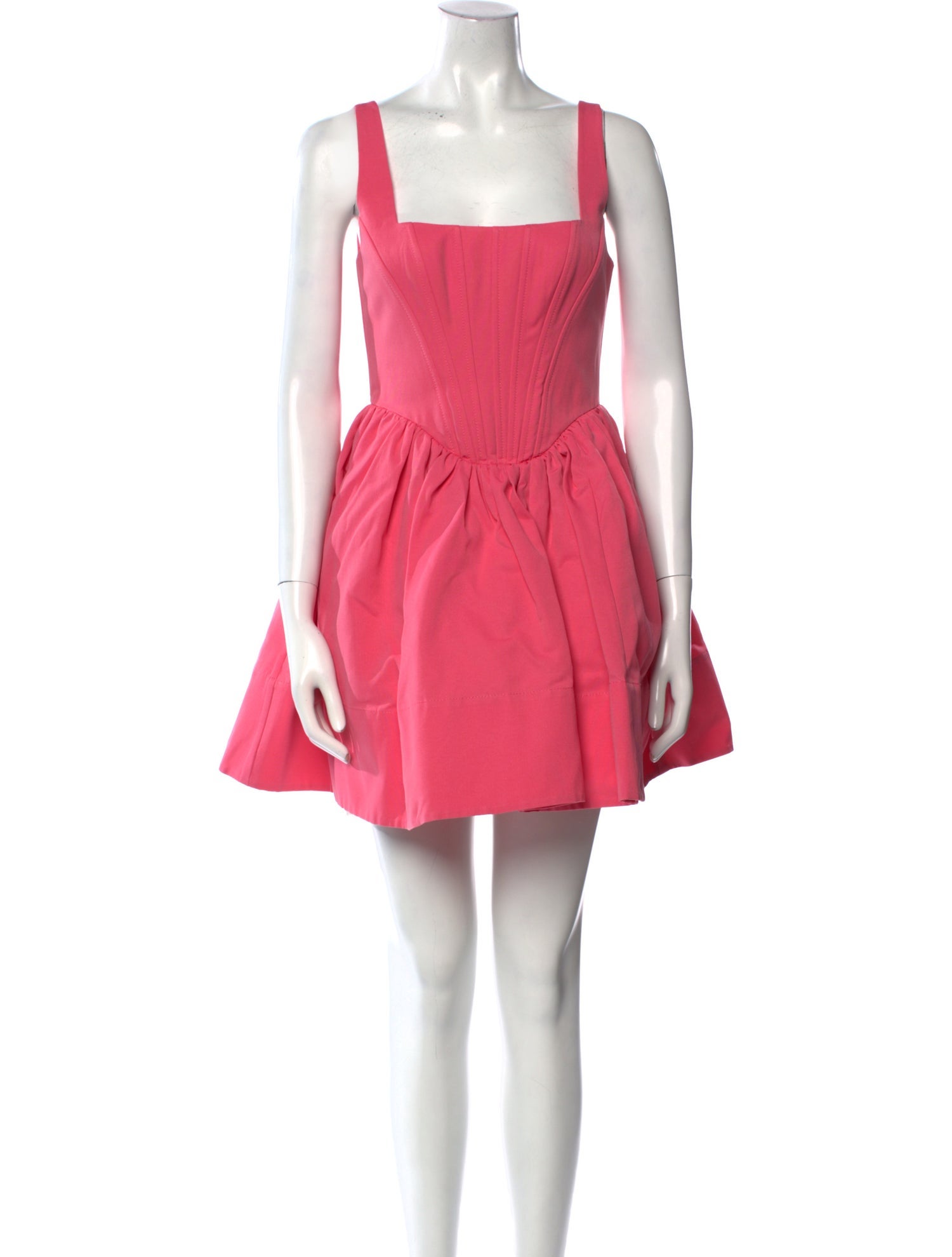 Staud Square Neckline Mini Dress