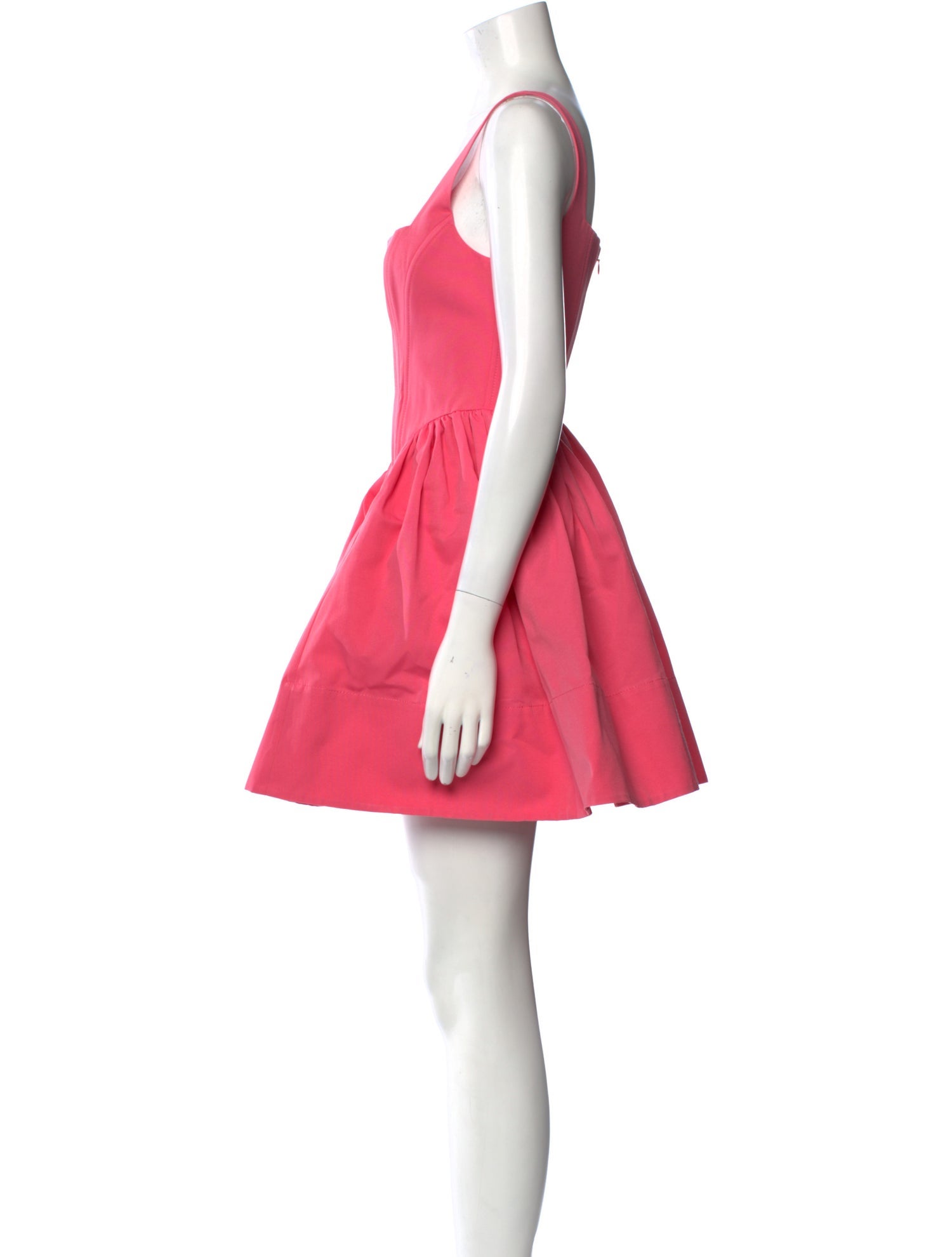 Staud Square Neckline Mini Dress