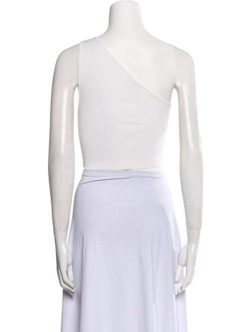 Staud One-Shoulder Sleeveless Crop Top