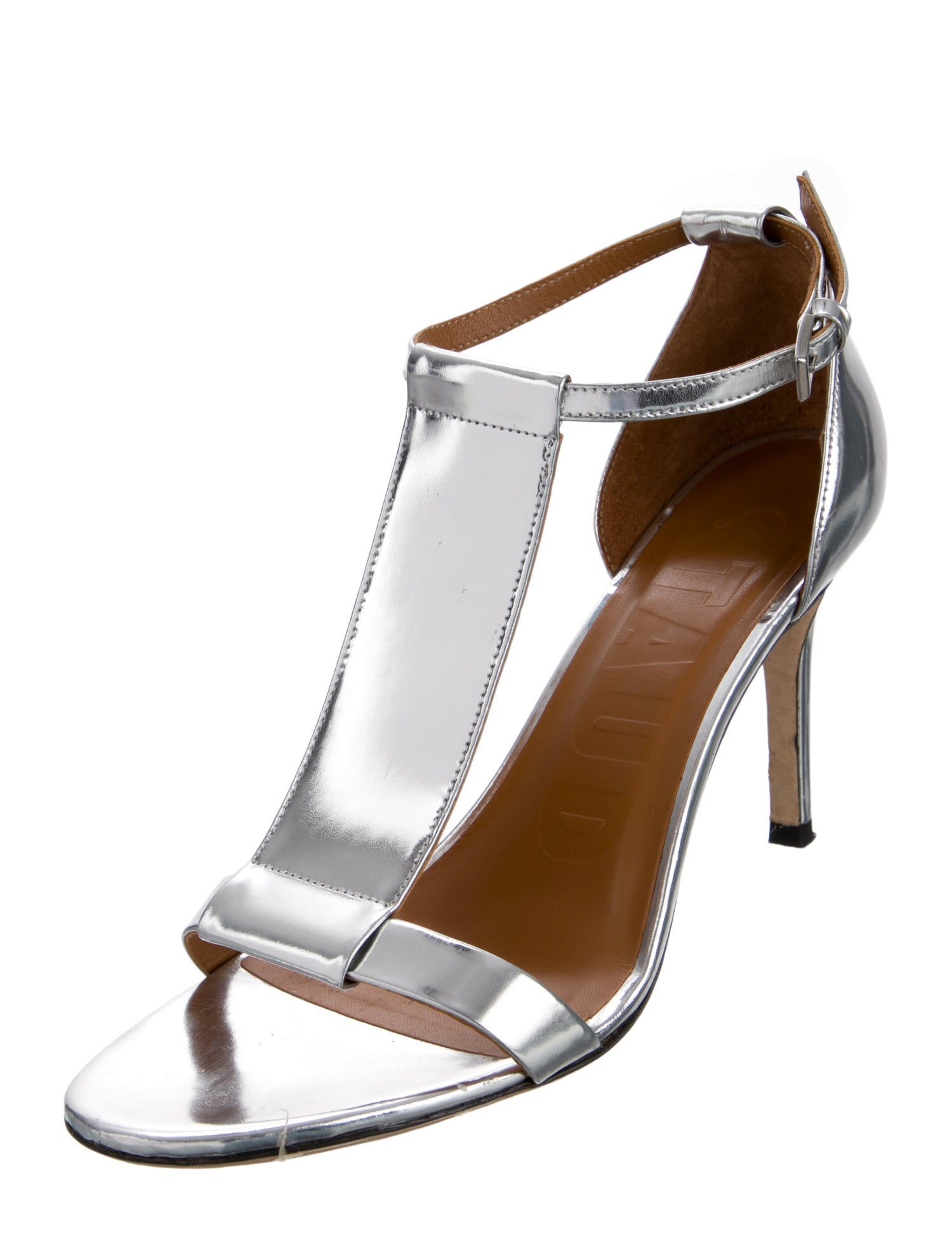 Staud Leather T-Strap Pumps