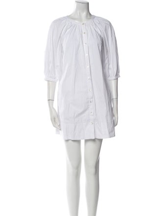 Staud Scoop Neck Mini Dress