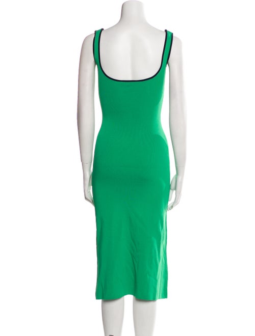 Staud Square Neckline Midi Length Dress