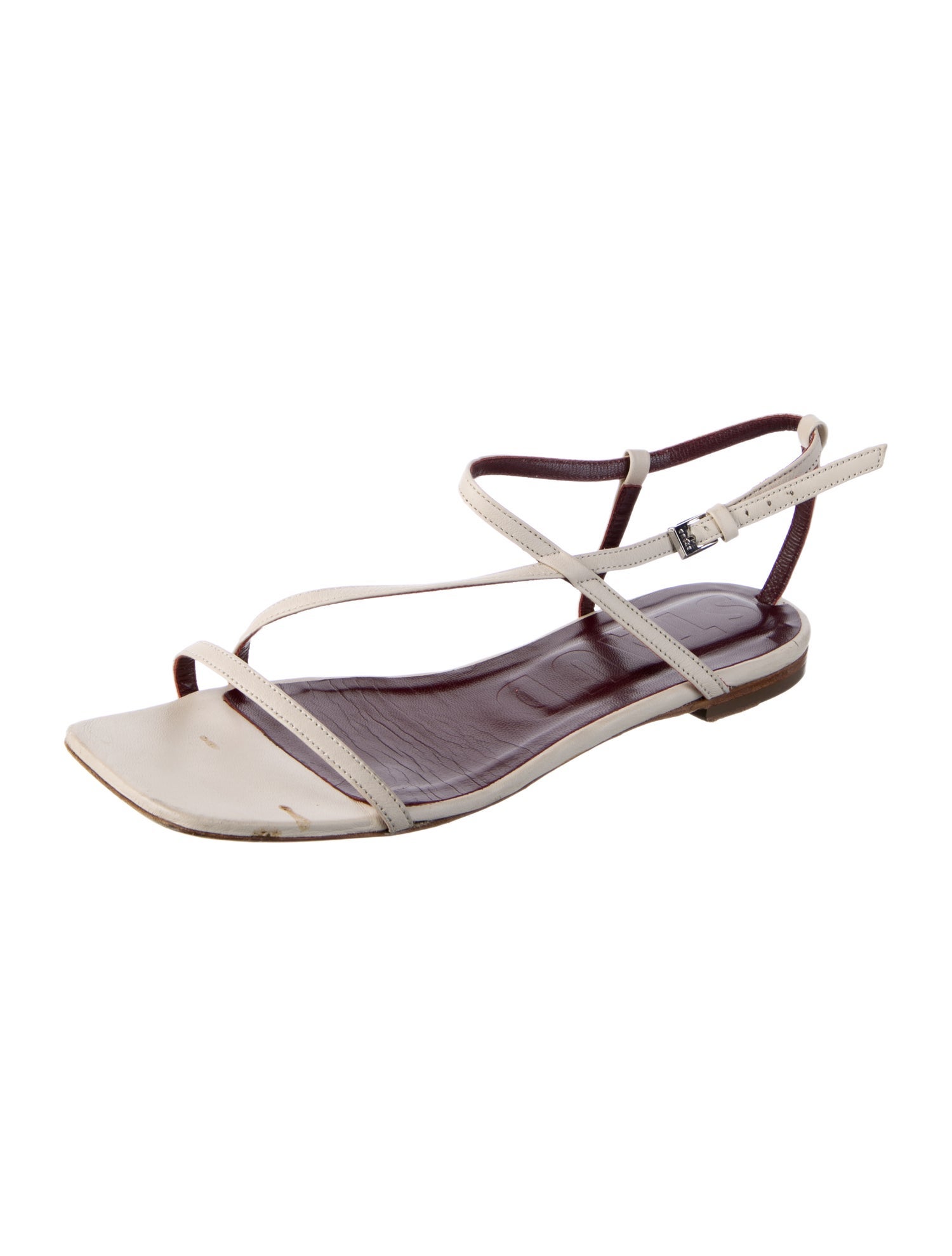 Staud Leather Slingback Sandals