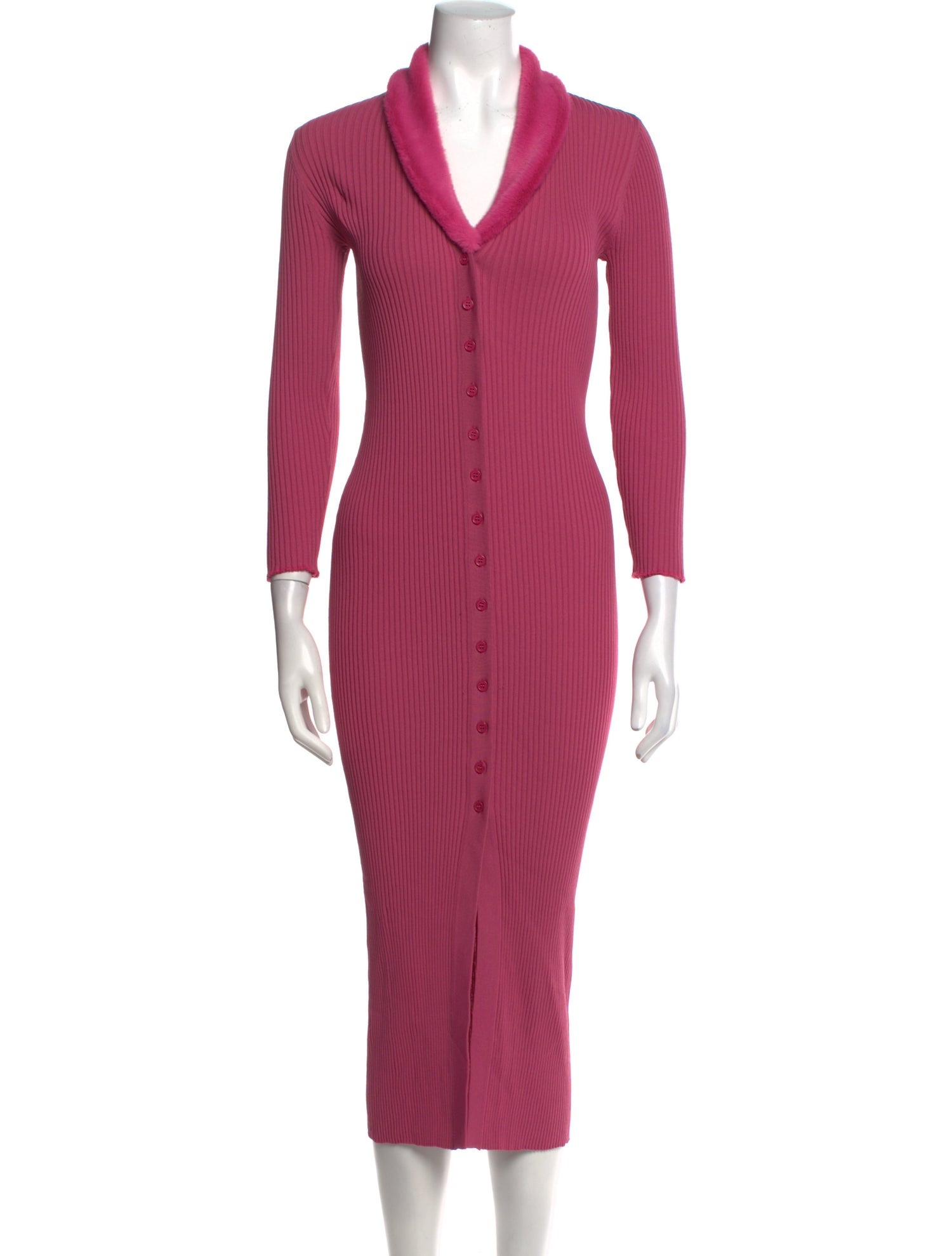 Staud V-Neck Long Dress