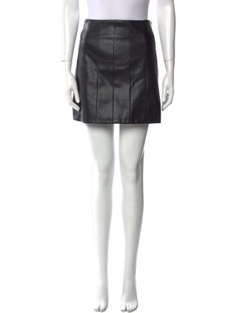 Staud Pleated Accents Mini Skirt