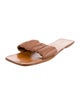 Staud Leather Pleated Accents Slides