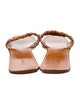 Staud Leather Pleated Accents Slides