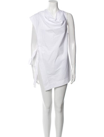 Staud Cowl Neck Mini Dress