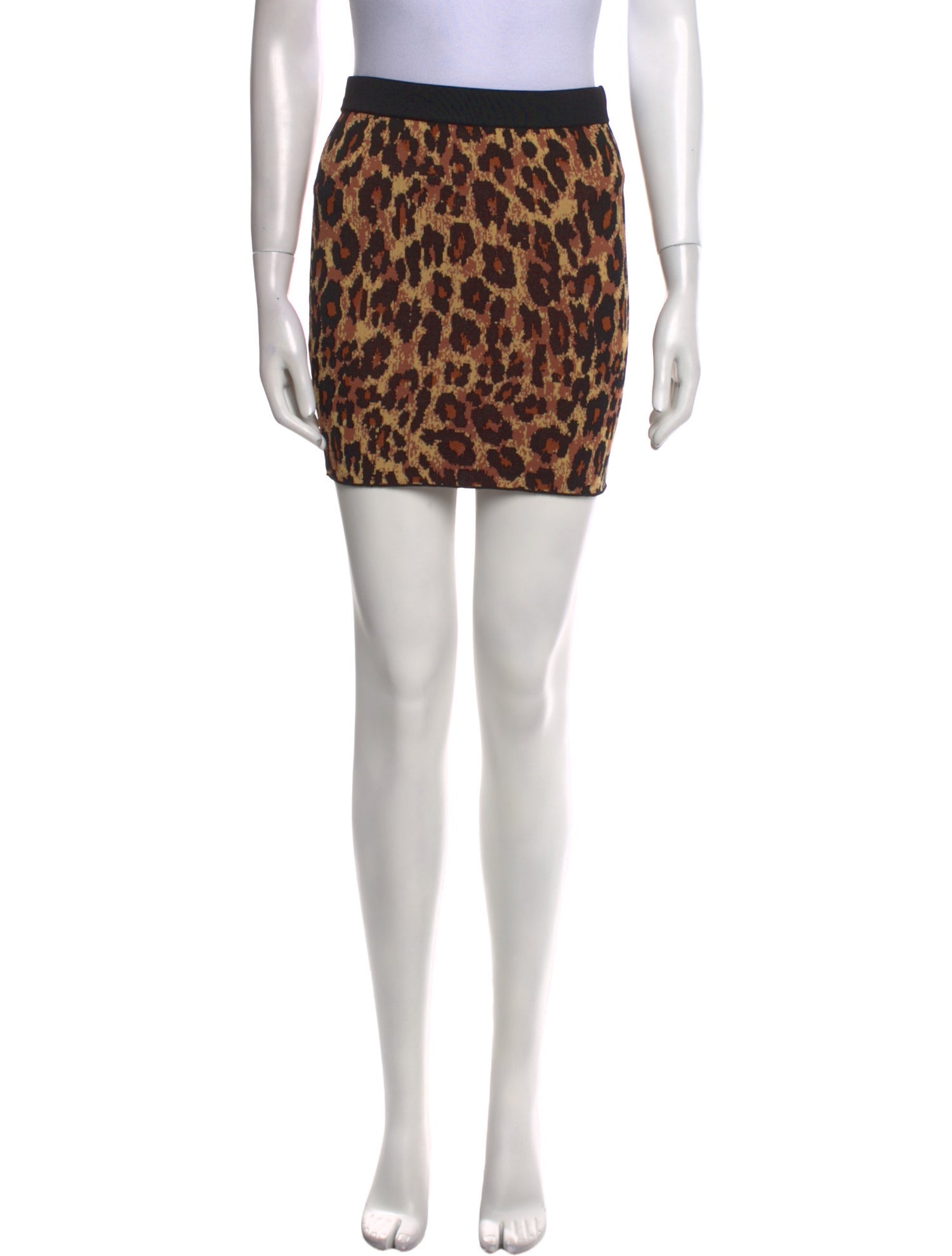 Staud Animal Print Mini Skirt