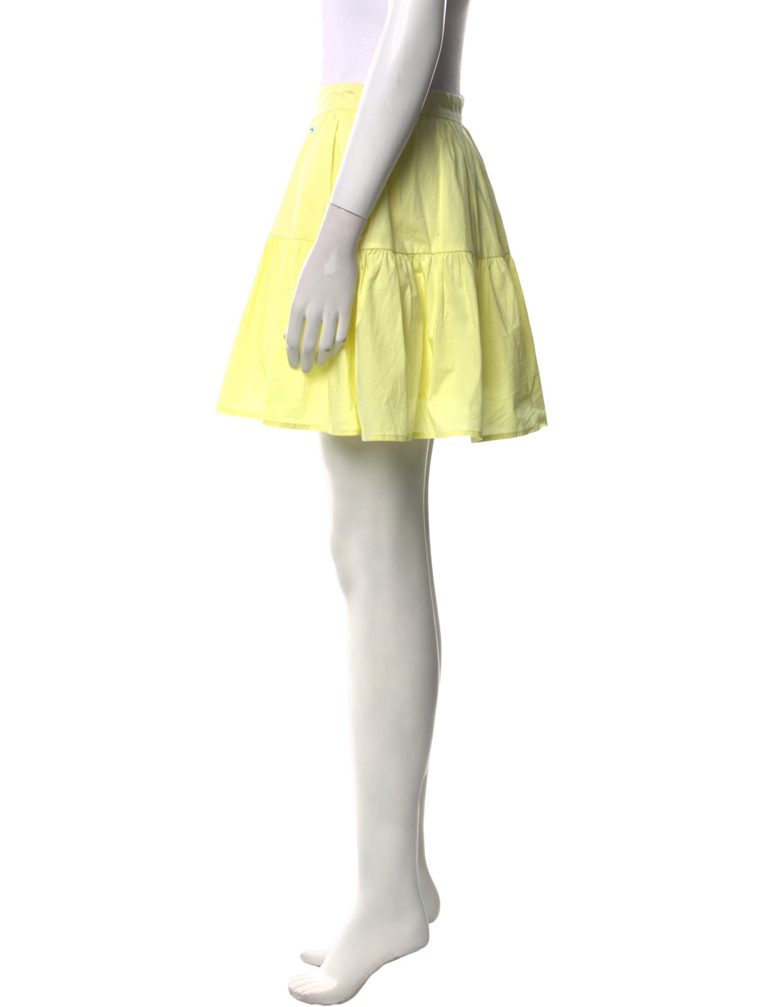 Staud Ruffle Embellishment Mini Skirt