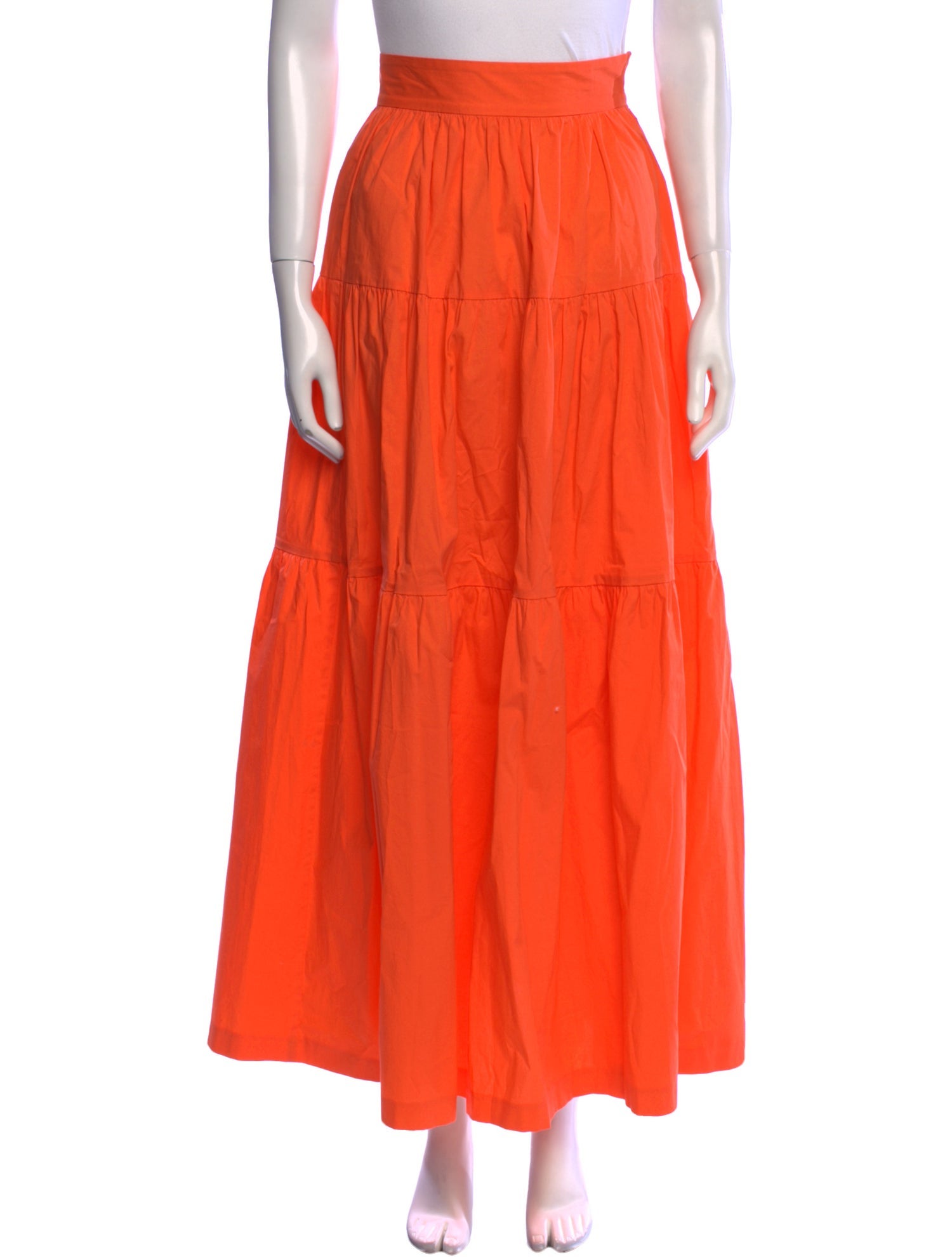 Staud Ruffle Embellishment Long Skirt