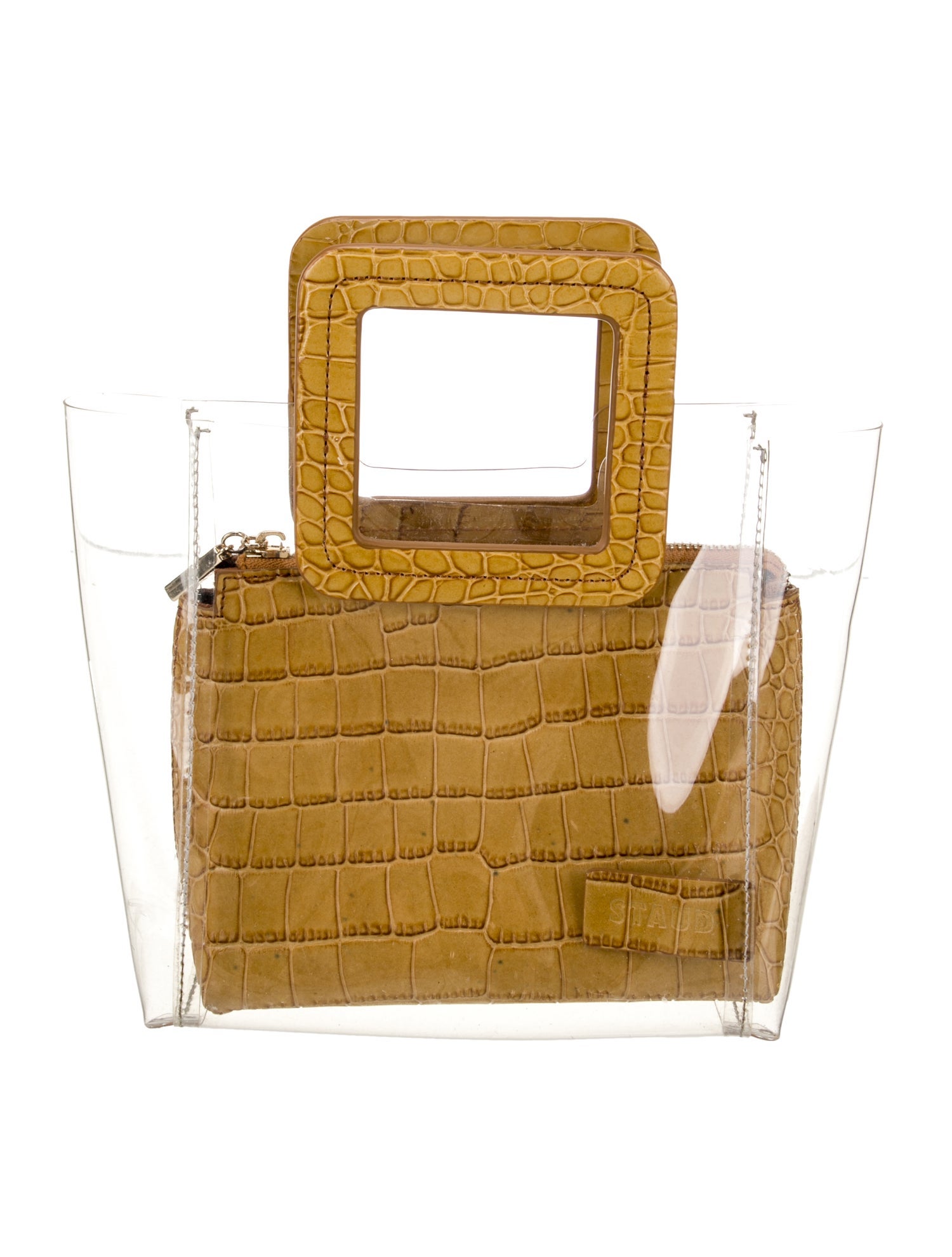 Staud PVC Top Handle Bag