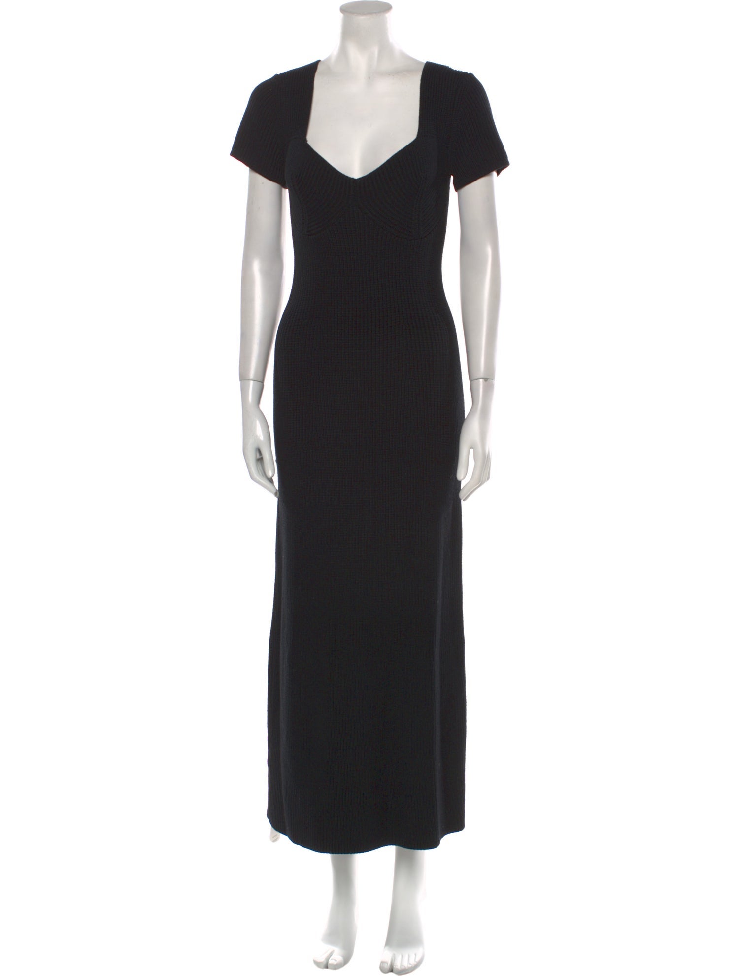 Staud V-Neck Long Dress