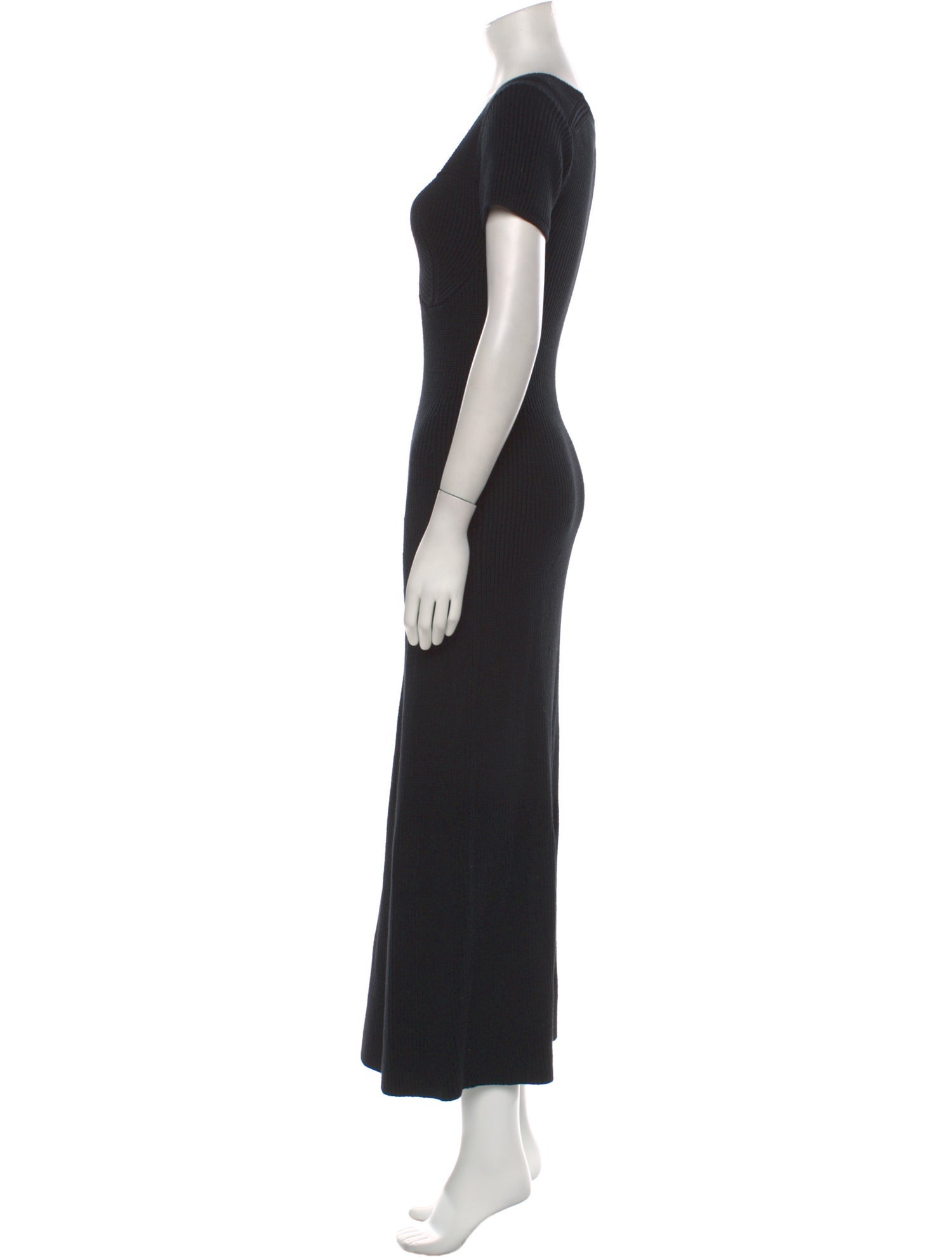 Staud V-Neck Long Dress