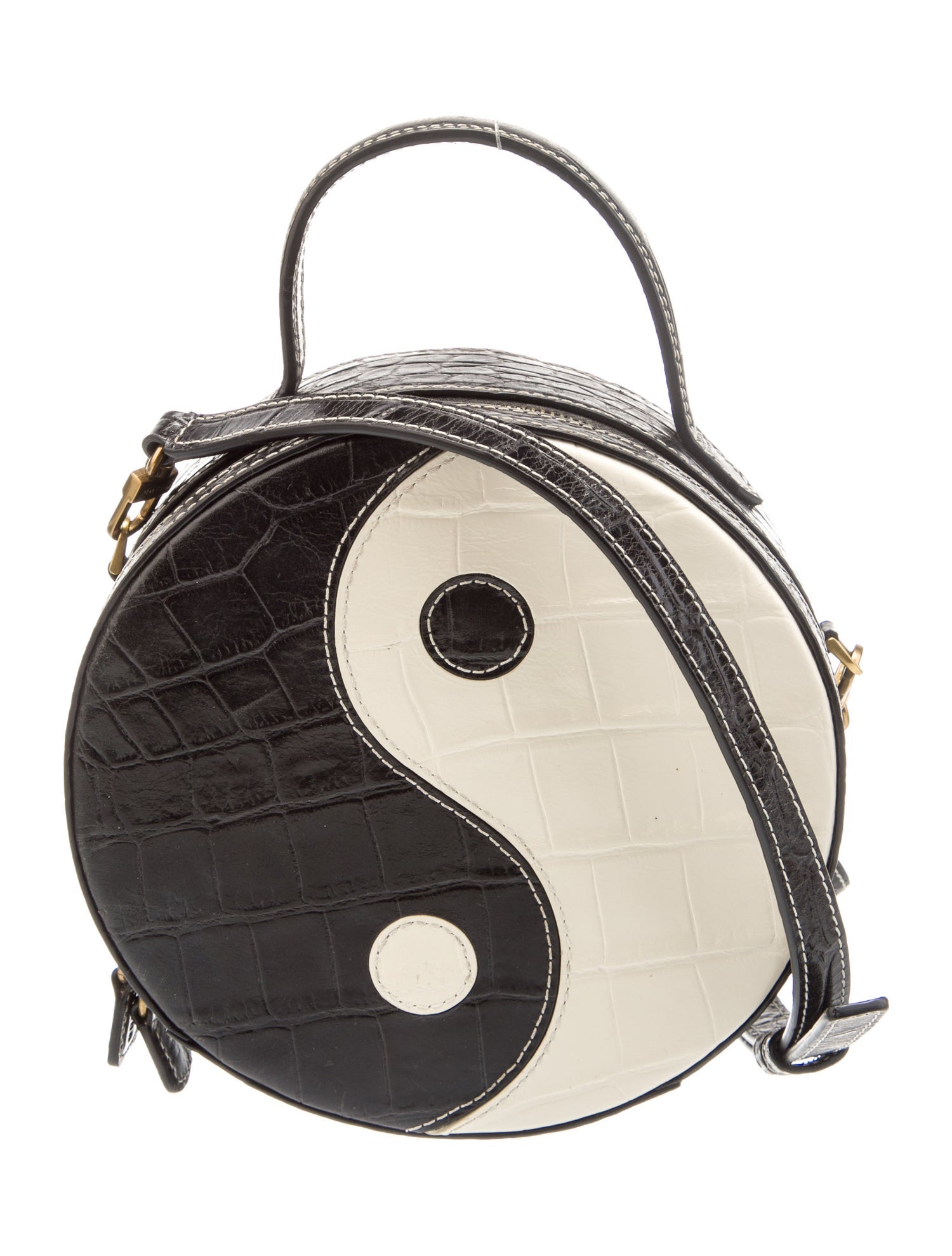 Staud Leather Top Handle Bag