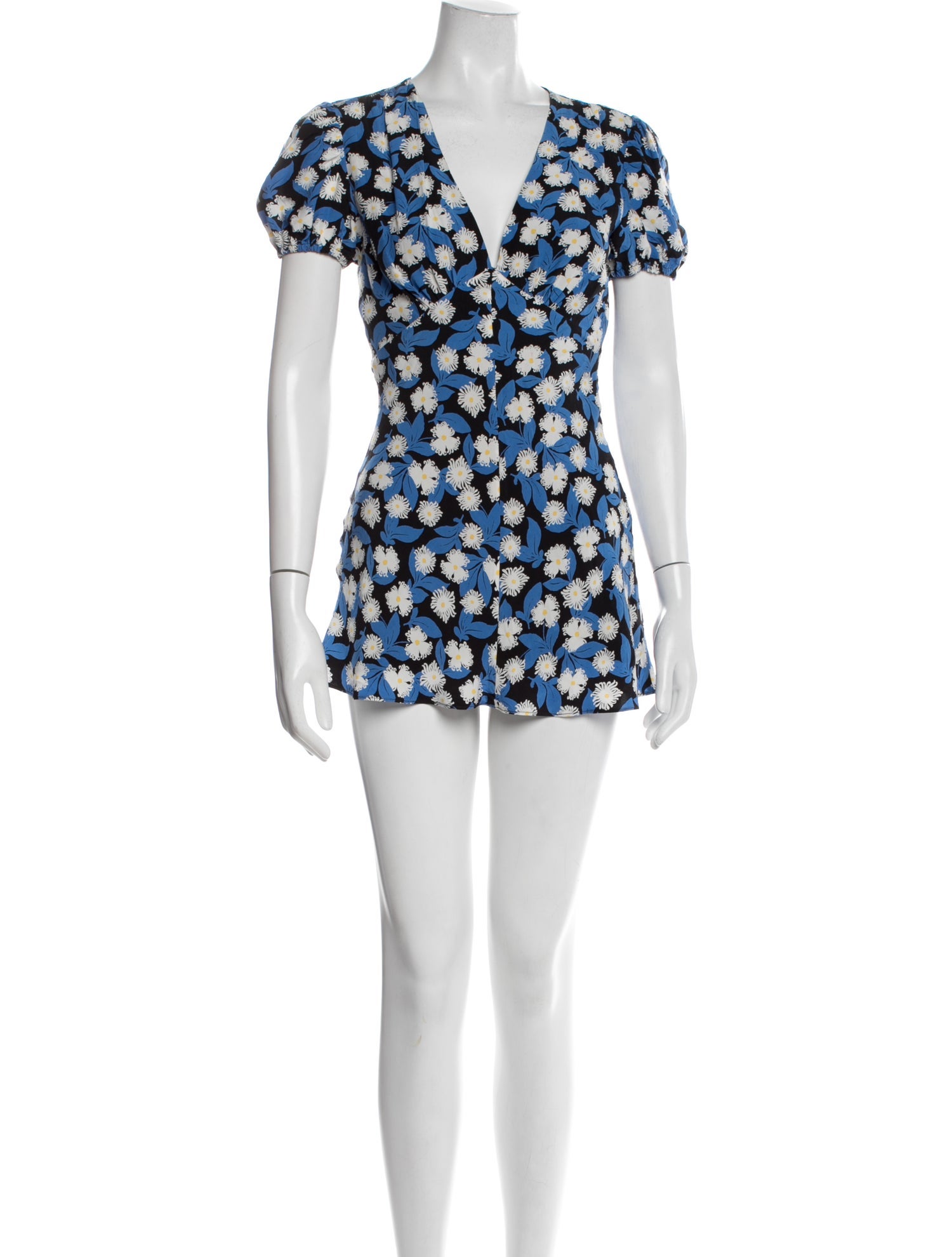 Staud Floral Print Mini Dress